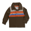 BOY'S BROWN STRIPE POLO | ON-(6M-5Y)