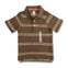 BOY'S BROWN STRIPE POLO | ON-(12M-5Y)