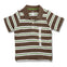 BOY'S BROWN STRIPE POLO | ON-(2Y-4Y)