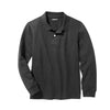 BOY’S FULL SLEEVE PIQUE POLO | GP-CHARCOAL- (4Y-16Y)