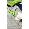 KIDS APPLIQUES HOOD- GREY/NAVY | PM