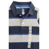 BOY'S GRAY NAVY STRIPE POLO | ON-(12M-5Y)