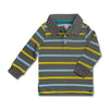 BOY'S CHARCOAL STRIPE POLO | ON-(6M-5Y)