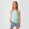 GIRL'S STRIPPED COTTON T-SHIRT | MNG-(4Y-14Y)