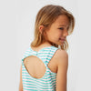 GIRL'S STRIPPED COTTON T-SHIRT | MNG-(4Y-14Y)