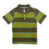 BOY'S GREEN STRIPE POLO | ON-(6M-4Y)