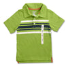 BOY'S STRIPE GREEN POLO | ON-(12M-5Y)