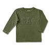 BOYS SELF APPLIQUE TEE BY GP (12M-5YRS)GREEN