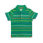 BOY'S MULTI STRIPED GREEN POLO | ON-(12M-5Y)