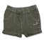 GIRL'S B-GRADE DESERT GREEN COTTON BEACH SHORTS | OVS-(9M-36M)