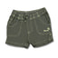 GIRL'S B-GRADE GREEN COTTON BEACH SHORTS | OVS-(9M-36M)