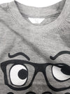 UNISEX GLASSES PRINTED T-SHIRT |(6M-18M)