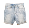 NEW DENIM ROLLED BERMUDA SHORTS|GP