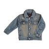 KIDS DISTRESSED DENIM JACKET | EX.T-(2Y-12Y)