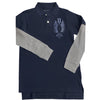 BOY’S HANG-DOWN POLO|GP-NAVY-(4Y-16Y)