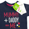 BOY'S MUMMY+DADDY T-SHIRT | D.D-(1M-9M)