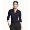LADIES ELASTIC V-NECK SHIRT | H.M