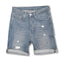 LADIES RIPPED DENIM SHORTS | GAS