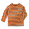 BOY'S ORANGE STRIPPED TEE | ON-(6M-4Y)