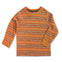 BOY'S ORANGE STRIPPED TEE | ON-(6M-4Y)