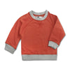 KIDS TWO TONE SWEATSHIRT | CP-ORANGE-(6M-4YEARS)