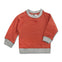KIDS TWO TONE SWEATSHIRT | CP-ORANGE-(6M-4YEARS)