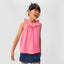 GIRL'S B-GRADE RUFFLED COTTON TOP | MNG-(5Y-14Y)