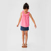 GIRL'S B-GRADE RUFFLED COTTON TOP | MNG-(5Y-14Y)
