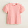 GIRL'S GATHERED SLEEVE T-SHIRTS | MNG-(4Y-14Y)