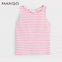 GIRL'S STRIPPED COTTON T-SHIRT | MNG-(4Y-14Y)