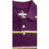 BOY’S PURPLE-YELLOW PIQUE POLO | ON-(6M-2Y)