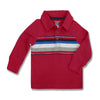 BOY'S RED STRIPE POLO | ON-(6M-5Y