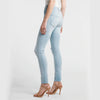 LADIES B-GRADE RIPPED RAW HEM SKINNY JEANS | E.X.P