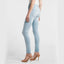 LADIES B-GRADE RIPPED RAW HEM SKINNY JEANS | E.X.P