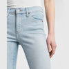 LADIES B-GRADE RIPPED RAW HEM SKINNY JEANS | E.X.P