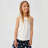 GIRL'S RUFFLED COTTON TOP | MANGO-(5Y-14Y)