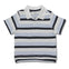 BOY’S WHITE-NAVY STRIPE POLO BY ON (6M-3YRS)