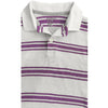 BOY'S WHITE PURPLE STRIPE POLO | ON-(12M-4Y)