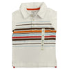 BOY’S MULTI-STRIPE WHITE POLO | ON (12M-3Y)