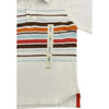 BOY’S MULTI-STRIPE WHITE POLO | ON (12M-3Y)