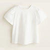 GIRL'S GATHERED SLEEVE T-SHIRTS | MNG-(4Y-14Y)