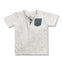 BOYS MELANGE POCKET TEE | COPPER DENIM-(2Y-7Y)