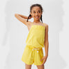 GIRL'S SHORT CORD JUMPSUIT | MNG-(4Y-14Y)