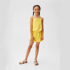 GIRL'S SHORT CORD JUMPSUIT | MNG-(4Y-14Y)