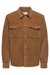 MEN REGULAR FIT CORDUROY SHIRT - ONLY.S