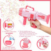 Automatic 32-Hole Gun Toy Bazooka Interactive Kiddie Summer Portable Bubble Toys