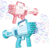 Automatic 32-Hole Gun Toy Bazooka Interactive Kiddie Summer Portable Bubble Toys