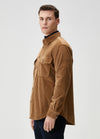 MEN REGULAR FIT VALVET SHIRT - ONLY.S