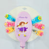 Cute Girl Hair Brush + 6 Sequin Hair Pins