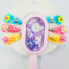 Floral Sequin Hair Brush + 6 Sequin Hair Pins